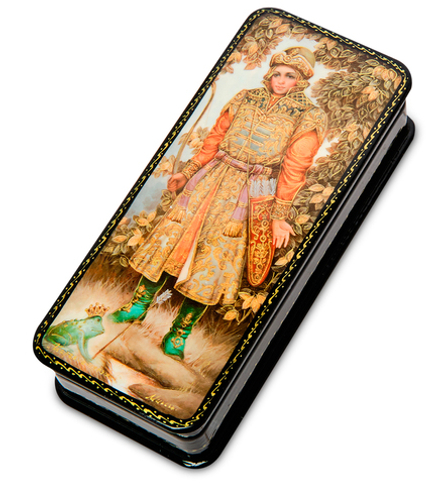 ШК-19/25-B Шкатулка в технике декупаж «Царевна лягушка» (10х8х3,5)