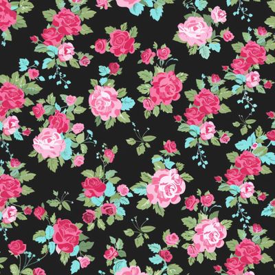 Розы на черном фоне