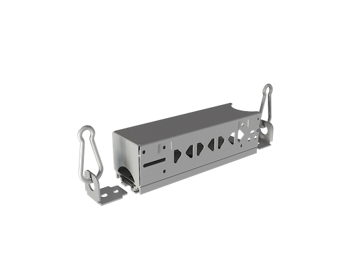 Комплект креплений (уголок подвеса+карабин) с промышленной коробкой