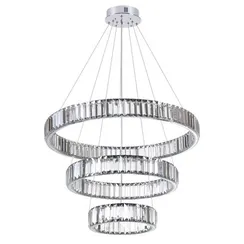 4930/88L L-VISION ODL24 593 хром/прозрачный металл/хрусталь Люстра LED 88W 4000K 10200Лм VEKIA