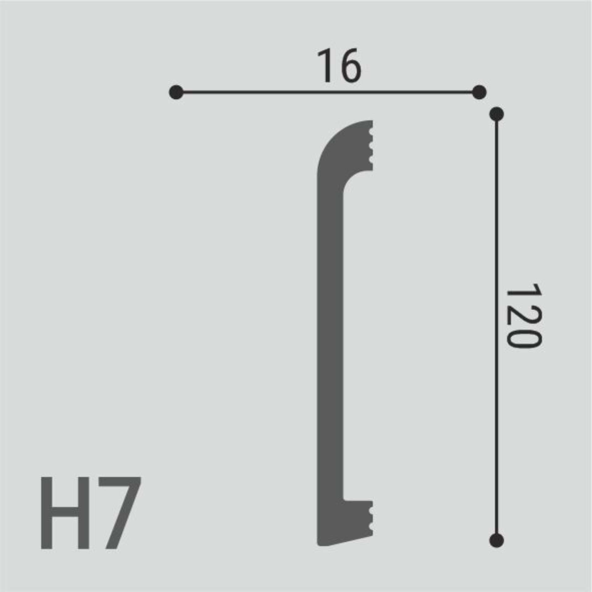 Плинтус напольный  XPS POLYMER Н 7 120/16