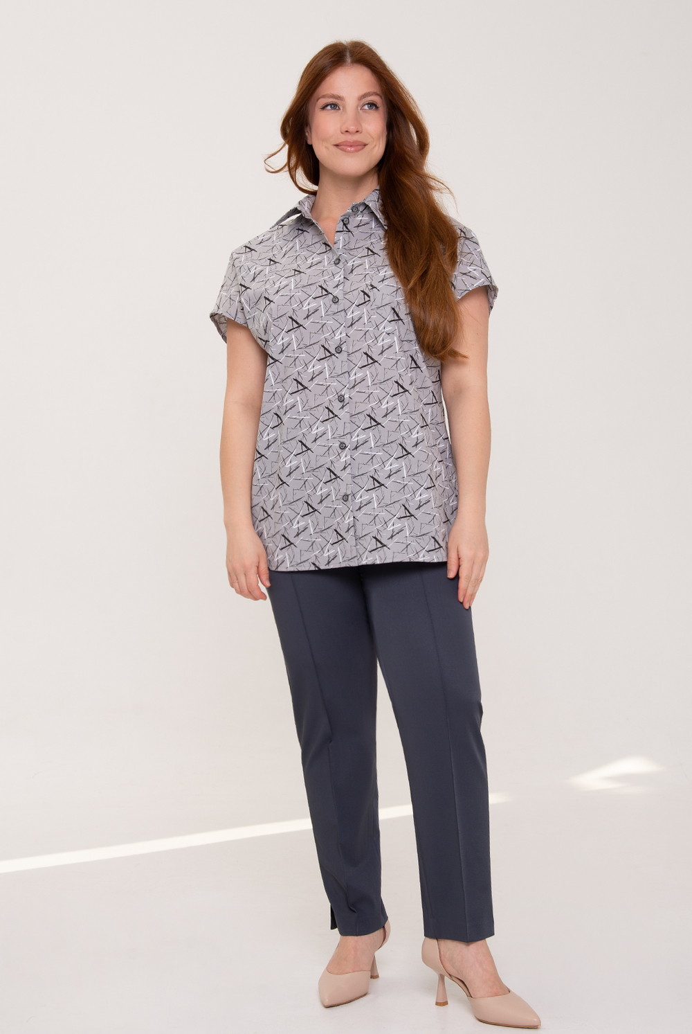 Блузка женская 4777з, серый #528Сер094777з