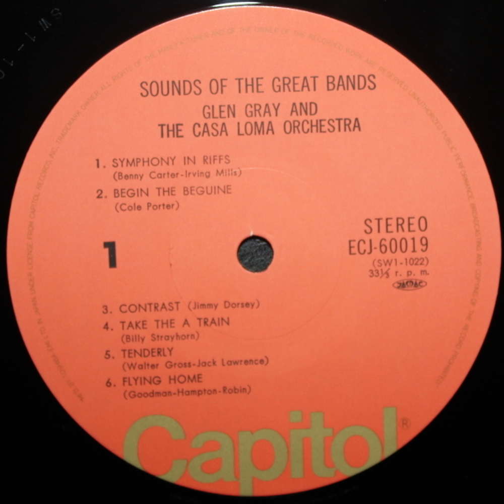 Glen Gray And The Casa Loma Orchestra / Sounds Of The Great Bands! Vol.1 (LP)