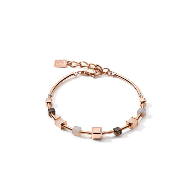 Браслет Coeur de Lion Rose Gold Brown 5059/30-1100 цвет коричневый, розовый, золотой