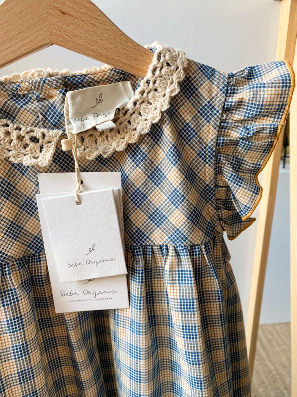 Новое хлопковое платье Bebe Organic, 128