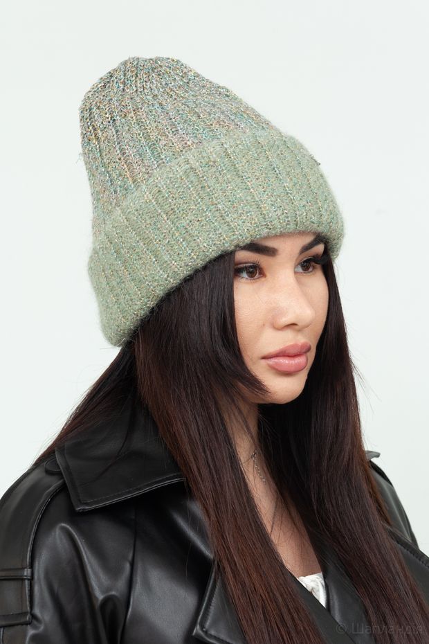 S6908CRY Шапка (Оливка / 57-58 / 30х30х6 / 57 / Оливковый / Мохер/альпака / 0.3)