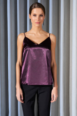 22914 Топ женский (баклажановый)