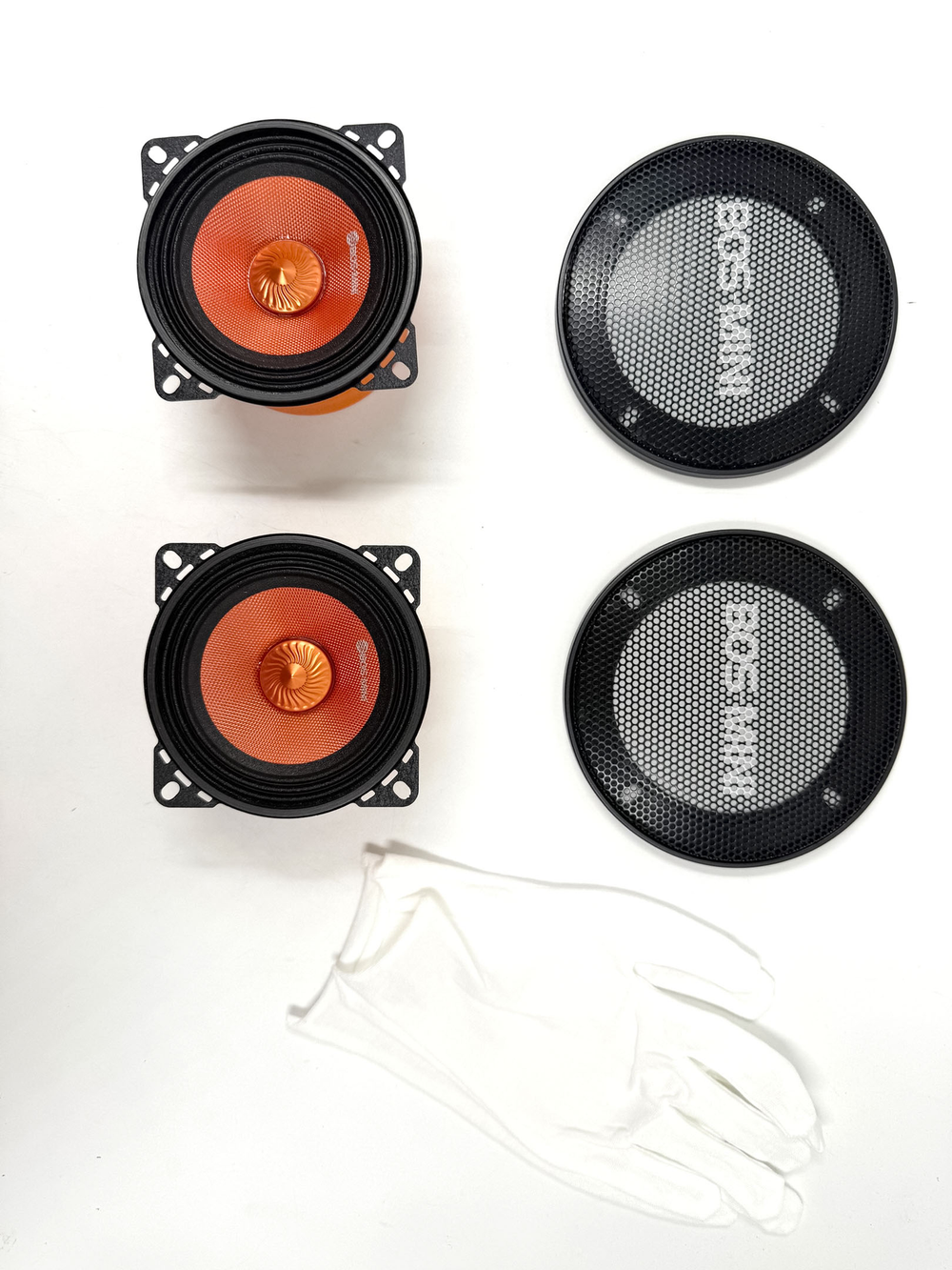 Автоколонки 10см. среднечастотники с сетками "Комплект2шт" Bos-Mini BOS-4083