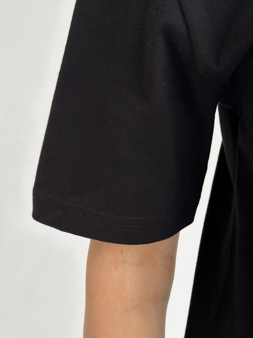 Футболка оверсайз с принтом длинная