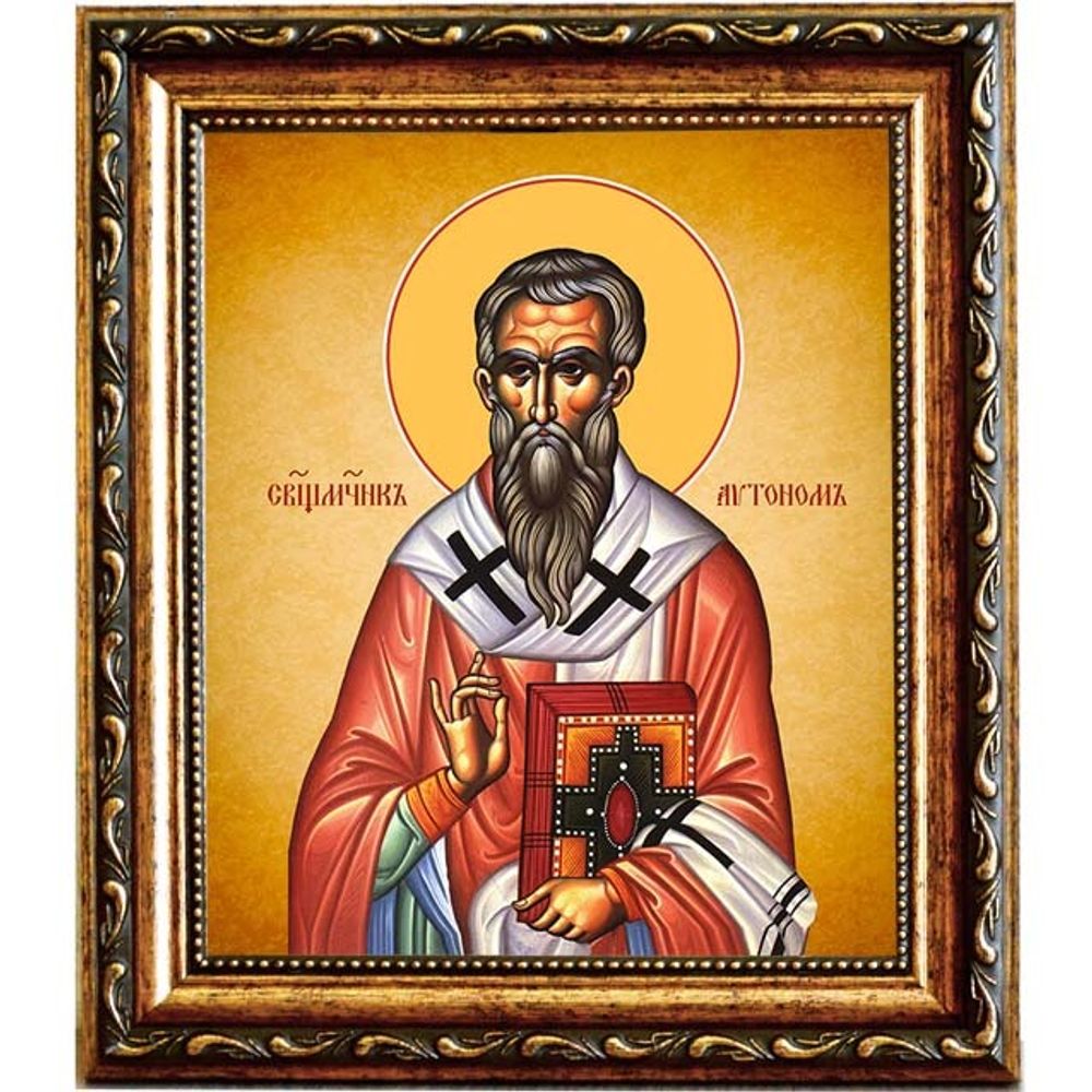 Автоном Италийский священномученик епископ. Икона на холсте.