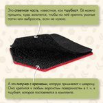 Нашивка на одежду, патч, шеврон на липучке "Сойка Пересмешница" 7х6,3 см