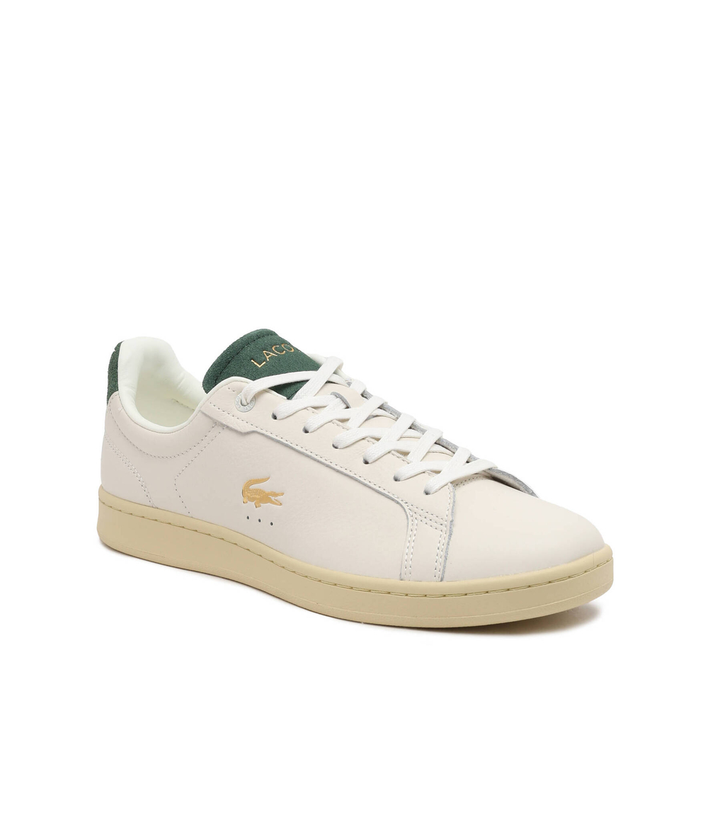 Кожаные кроссовки court Lacoste - кремовый(747SMA0042)