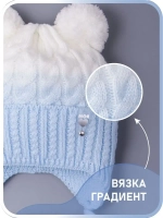 Шапка для девочки осенняя вязаная и снуд