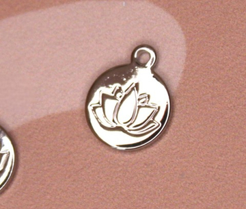 Подвеска лотос круглый 10 мм