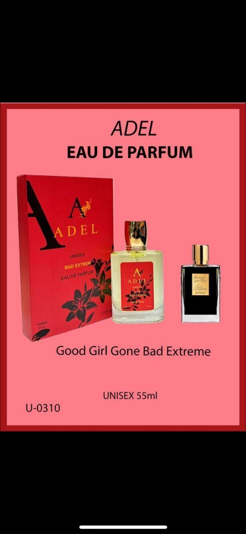 Adel U-0310 Kil.ian Good Girl Gone Bad Extreme eau de parfum unisex 55 ml.