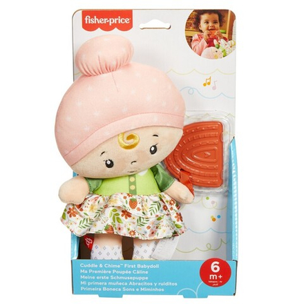 Fisher-Price/ Кукла-обнимашка с колокольчиком + прорезыватель/ HXK44