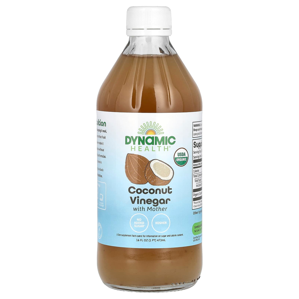 Dynamic Health, Кокосовый уксус с матерью, 473 мл (16 жидк. Унций)