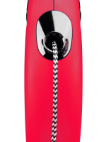 Поводок-рулетка Flexi New Classic S. Трос 8 м. для собак до 20 кг. Красный