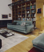 Журнальный столик Tarsel из 100% орехового шпона с конструкцией из матовой стали