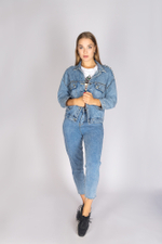 Классическая джинсовая куртка женская купить