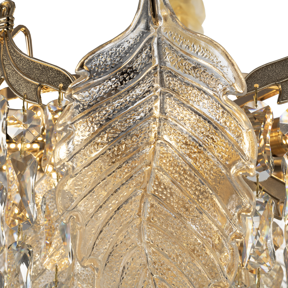 Citilux Darby CL309252 Люстра хрустальная подвесная Золото