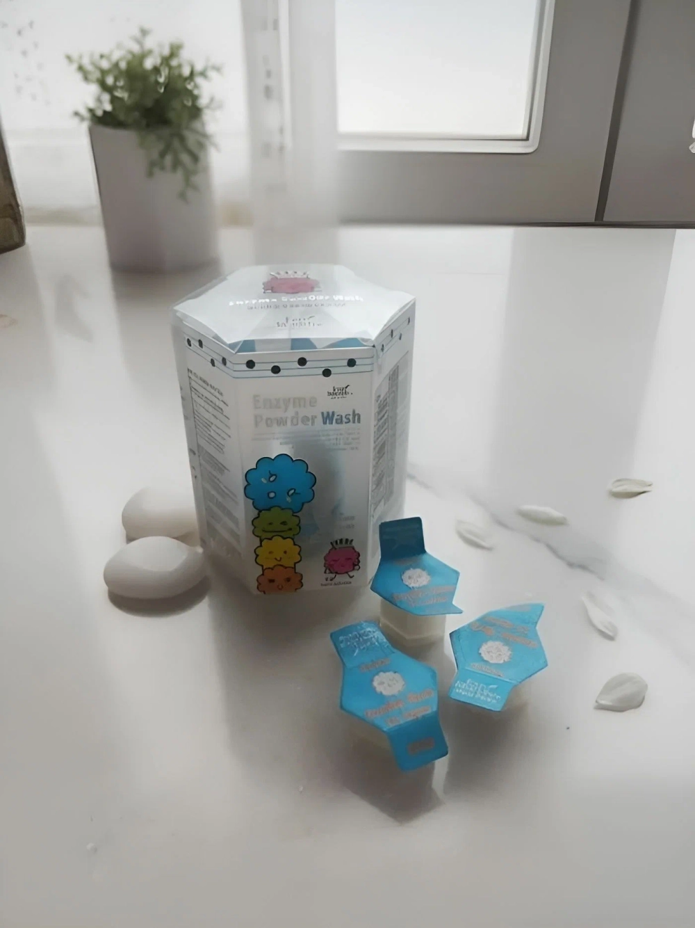 Пудра энзимная с кислородом Eco Branch Enzyme Powder Wash O2 Aqua, 10 шт