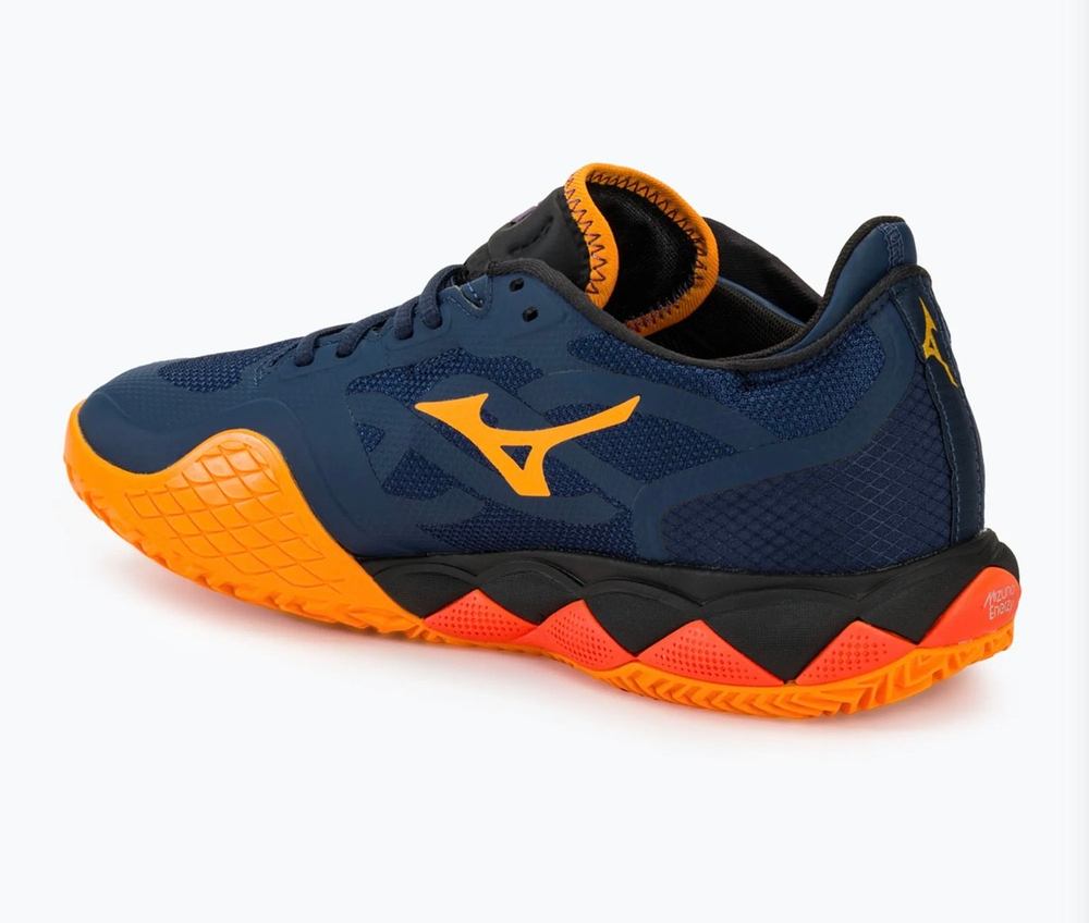 MIZUNO, WAVE ENFORCE TOUR, Padel, DRESS BLUES / WHITE / CARROT CURL, MEN, US 11 /EUR 44,5 /UK 10 /СМ 29