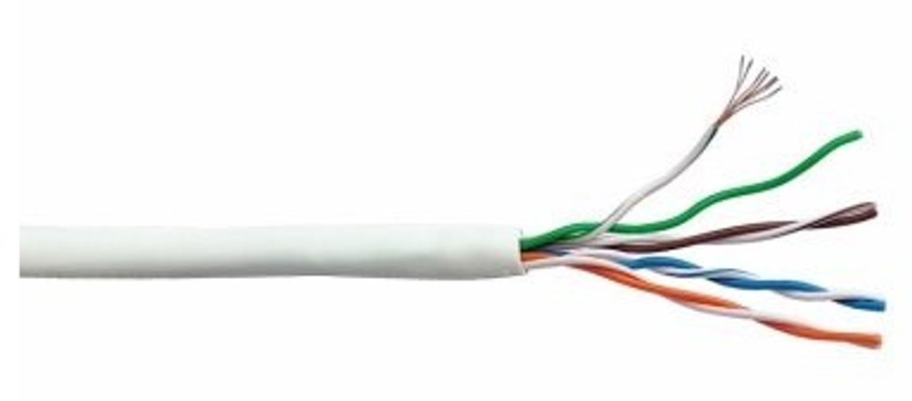 Кабель витая пара F/UTP 5e кат. 4 пары Lanmaster LAN-5EFTP-PT-LSZH-WH