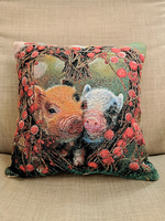 Декоративный гобеленовый чехол для интерьерной подушки Парочка 38*38