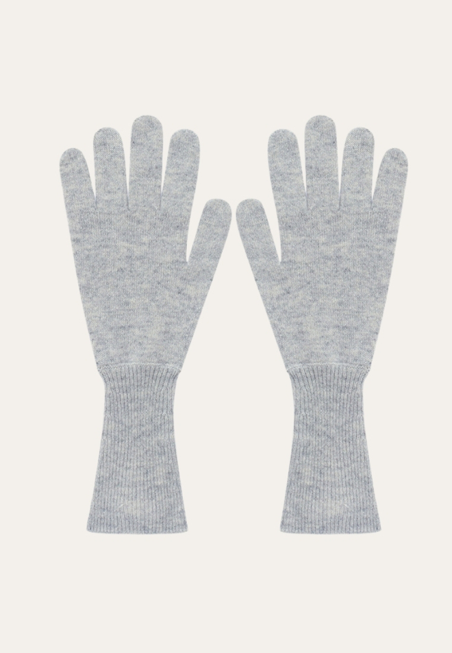 Перчатки кашемировые с люрексом