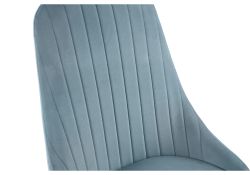 Стул на металлокаркасе Kora light blue / black