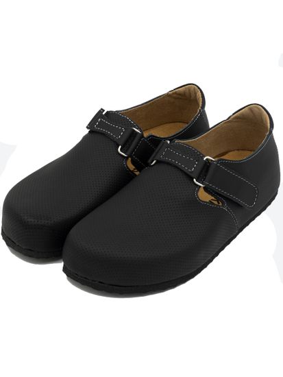 01 | "Nana" | Женские полуботинки (черный перфорация)