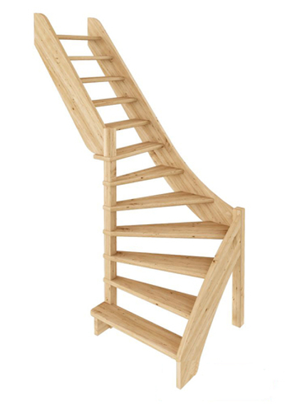 Лестница на второй этаж ЛС-92м/4 Левая