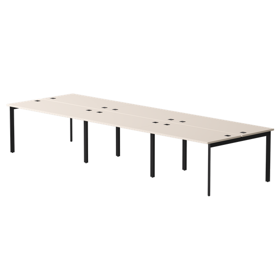 Бенч-система на 6 мест Everprof EVO на металлокаркасе 3540х670(1370)x755 опоры 45гр