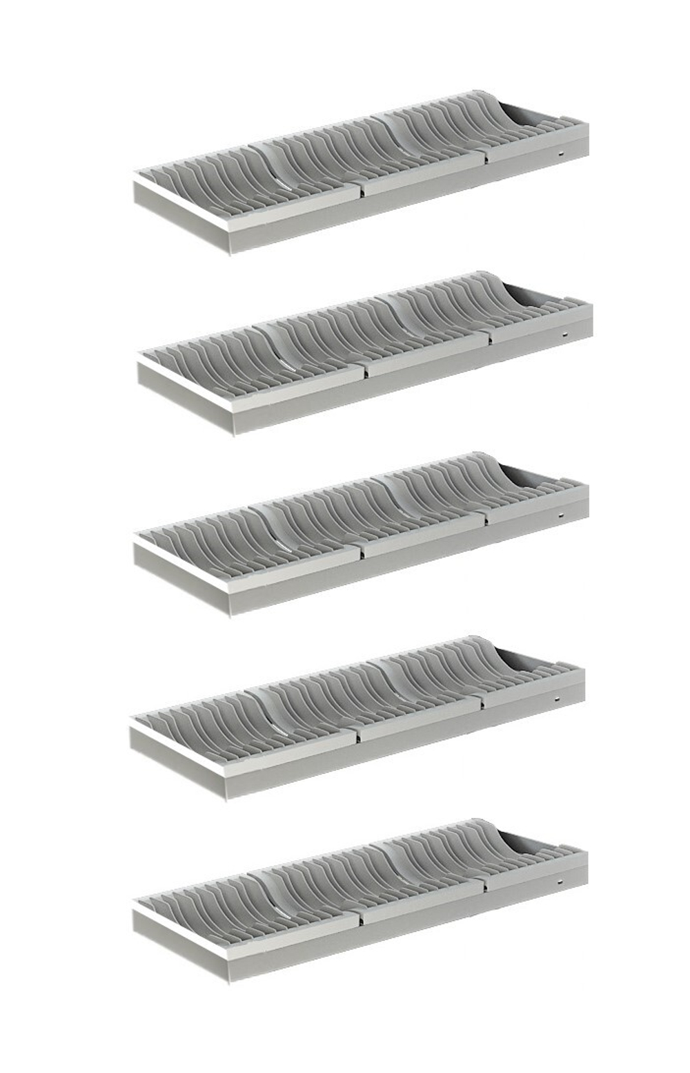 Комплект Полок С Кассетами Для Стеллажа Кухонного Kayman Пс-55/0903