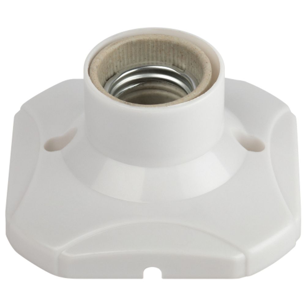 Патрон-основание ЭРА Е27 керамический белый