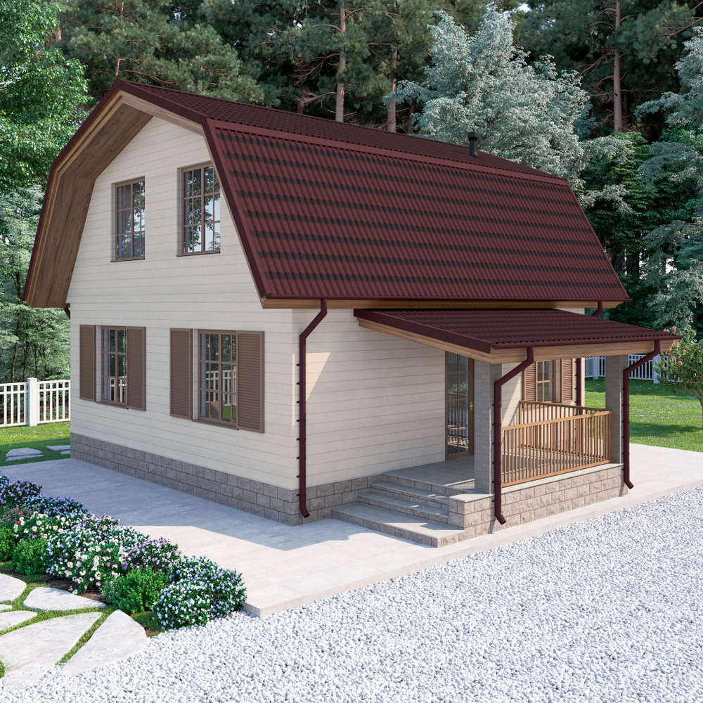 Ондулин Черепица Красный 0,95х1,95 м 1,85 м2