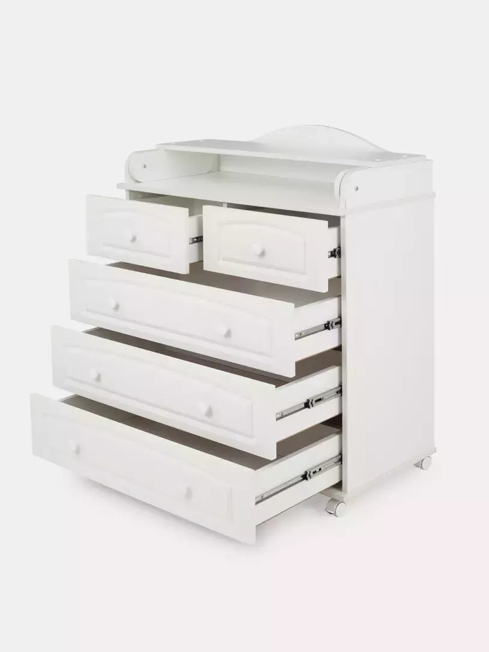 Комод "Ричард" 5 ящ. (арт.76) МДФ 800/5 (белый)