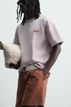 ZARA X PUKAS SURF ДЛИННЫЕ ПЛАВКИ С ПОЛОСАМИ, КОРИЧНЕВЫЙ