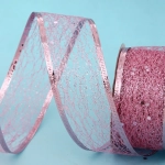 Лента для декорирования «Изящная» 4 см, 2,7 м, Розовый (микс дизайнов)