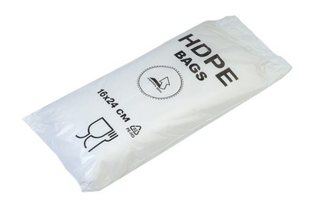 Пакет фасовочный ПНД евро HDPE Bags белая упаковка 16х24см 10+6х24 600шт/уп цена за уп