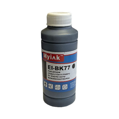 Чернила для EPSON St Photo R270/R290/RX590/T50/P50  EI-BK77 (100мл, Black Dye) MyInk RU