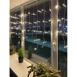 ENOB-2B ЭРА Гирлянда LED Бахрома 2м*1м теплый свет, 24V, IP44 | Гирлянды