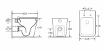 Комплект унитаза WeltWasser AMBERG 404 + GELBACH 002 GL-WT + AMBERG RD-CR белый глянцевый, безободковый, с крышкой микролифт, с бачком скрытого монтажа и кнопкой хром глянцевый