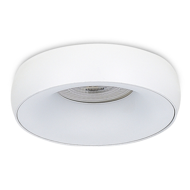 Светильник встраиваемый, GU10, D95xH35мм, IP20, белый, без лампы