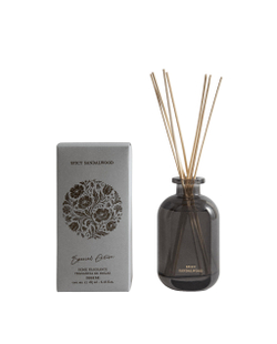 Zara Home Аромадиффузор Spicy Sandalwood 185 мл, тростниковые палочки микадо, аромат древесный, Коричневый