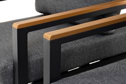 "Камелия" лаунж-зона 4-местная из алюминия, цвет темно-серый