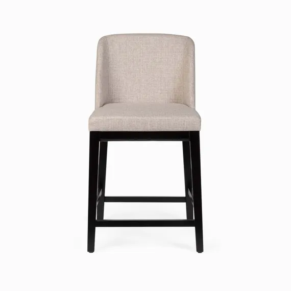Полубарный стул Morgan 62 см, бежевая рогожка