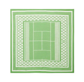 Теннисная бандана Lacoste Print Scarf - billiard green/flour
