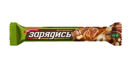 Батончик "Зарядись" с фундуком и воздушным рисом 35г. Коммунарка